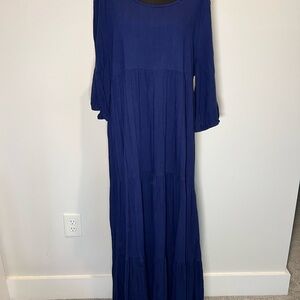 NATURAL LIFE Deep Blue Maxi Dress